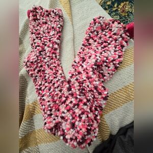 Women Pink Stretchy Cozy Socks